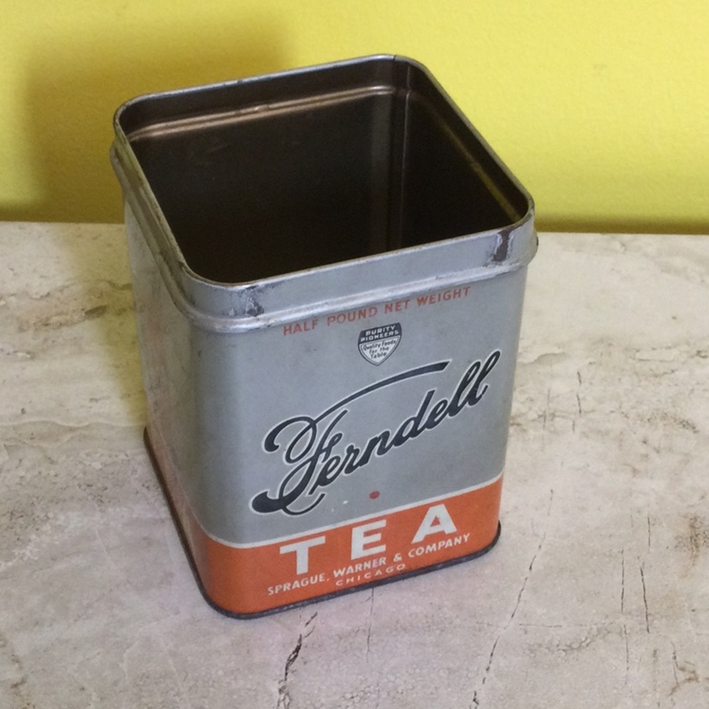 Vintage Ferndell Tea from Chicago tin